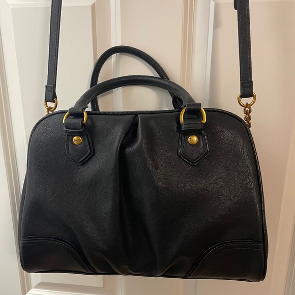 Juicy Couture Black Satchel with Bow, Heart Charm and Gold Accents New with Tag - Picture 3 of 10